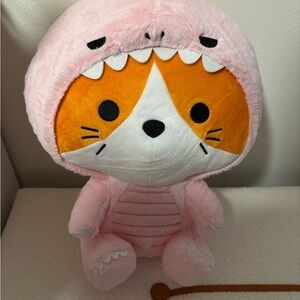 Kigurumi Cat Tokyo Cute Pink Dinosaur Plush Toy